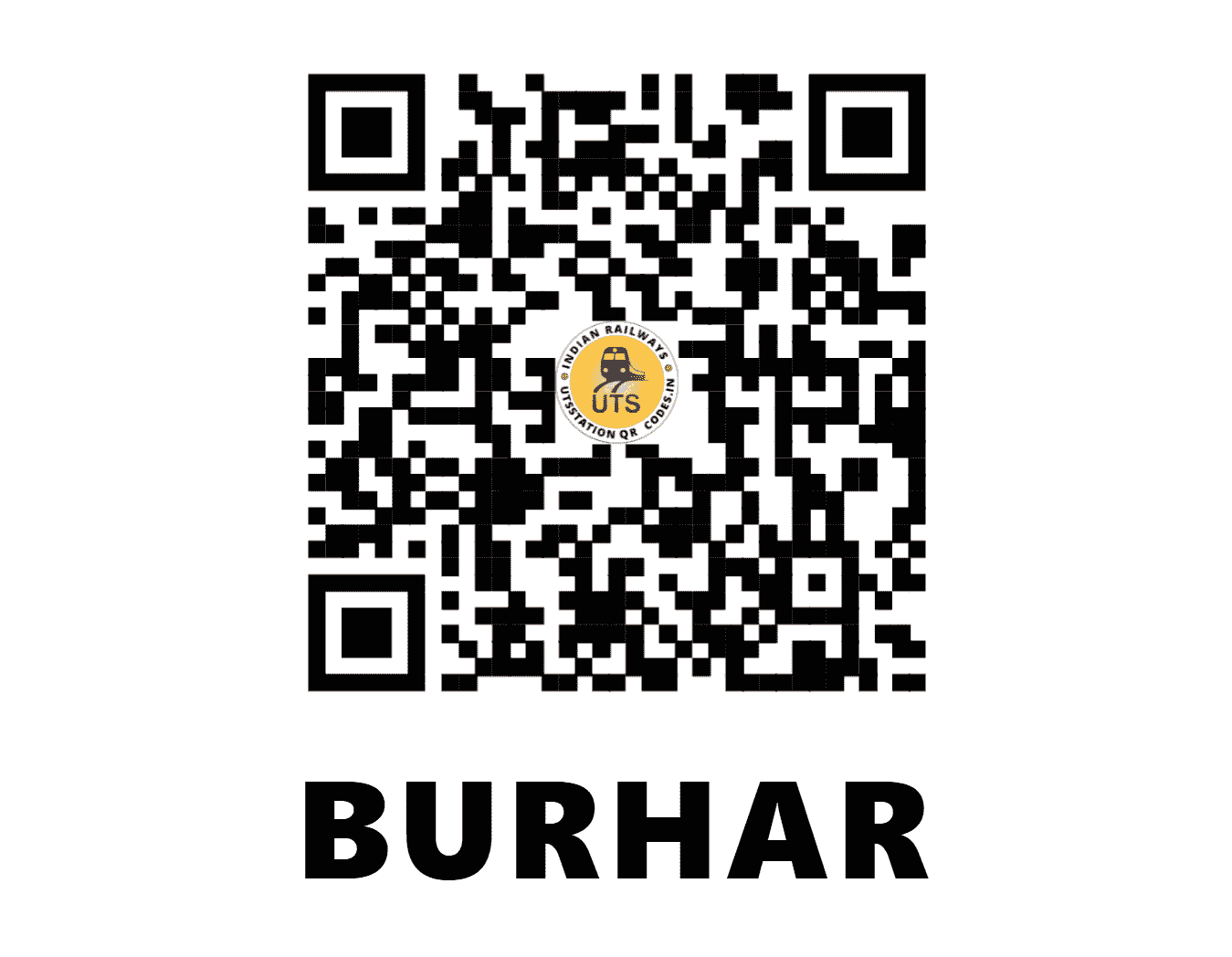 UTS QR Code for BURHAR - BUH - SB (MADHYA PRADESH)